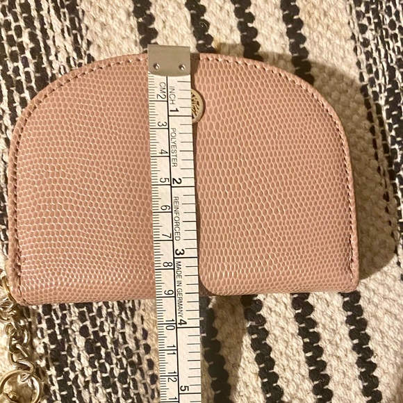 Mauve Faux Leather Mini Crossbody Bag w/ Wallet - Picture 14 of 16